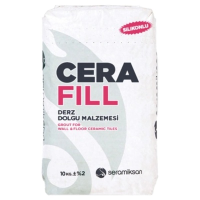 CERAFILL SİLİKONLU SİYAH DERZ DOLGU 10 KG
