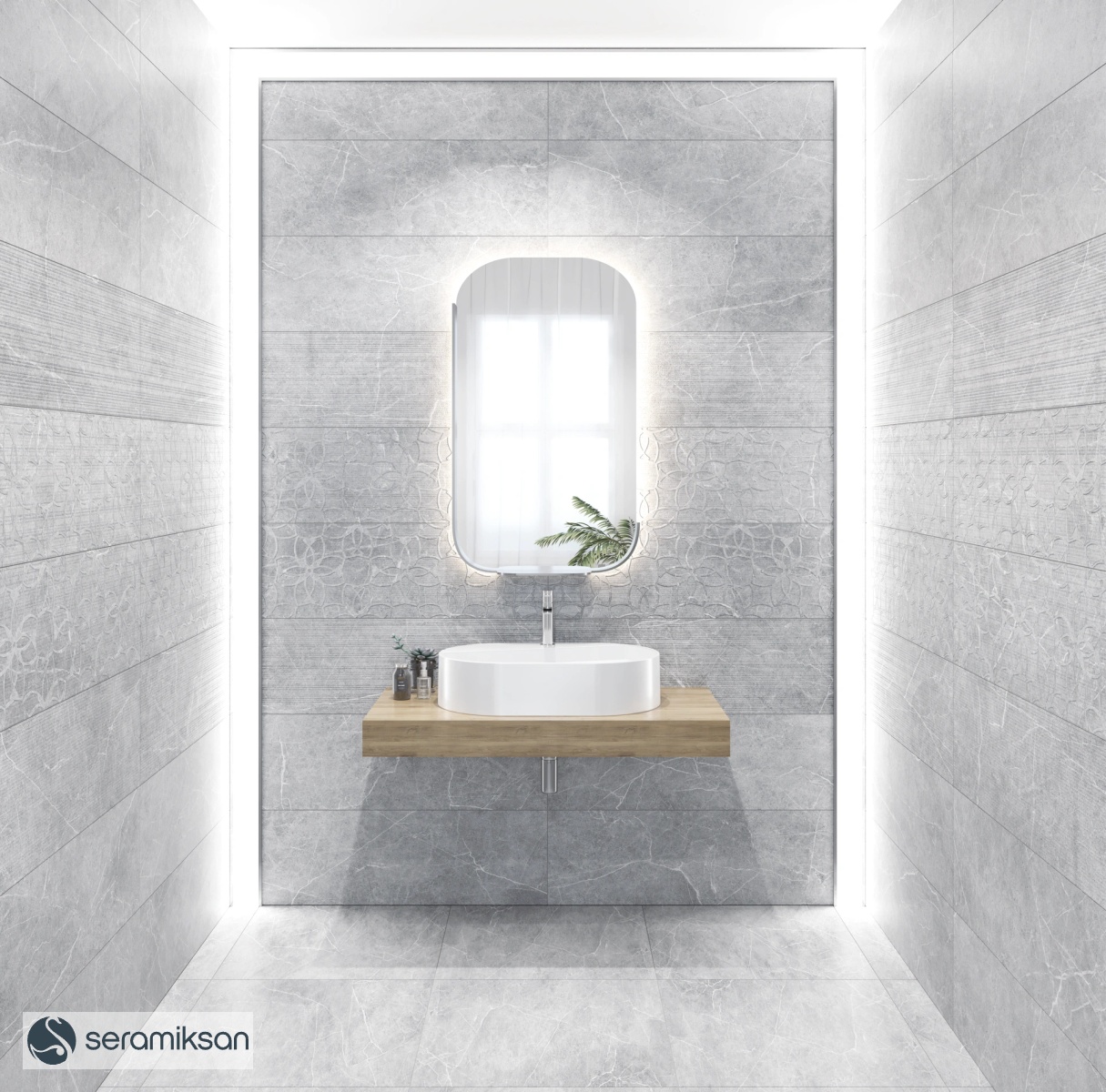 30*90 MOON GLOSSY GRAY