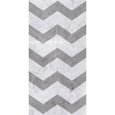 60*120 PALERMO GEOMETRİK MOTİF AÇIK GRİ