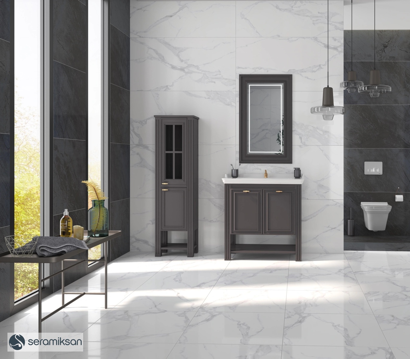 60*120 STAR BEYAZ GEOMETRİK MOTİF