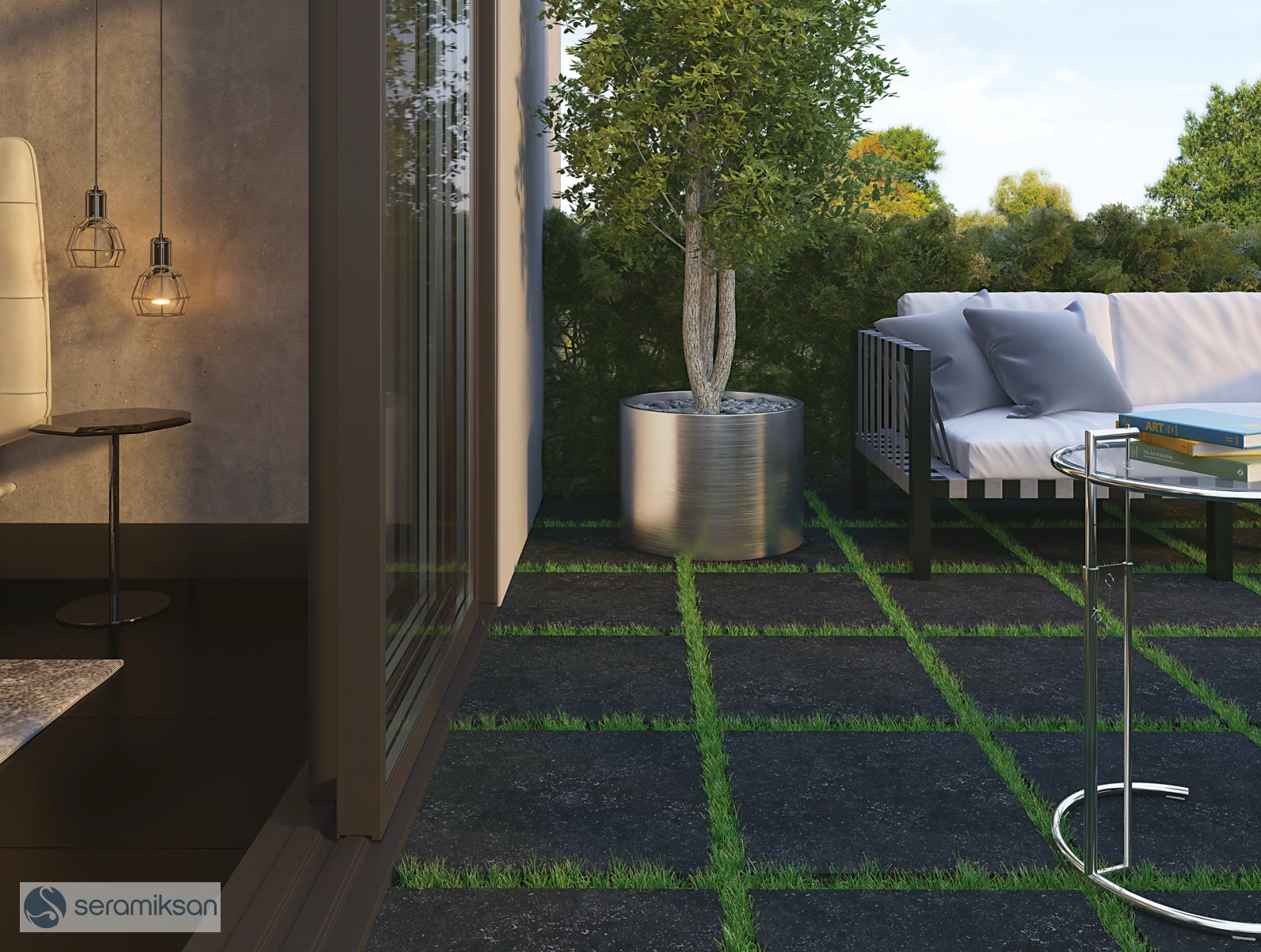 60*60 BELGIUM STONE ANTRASİT OUTDOOR