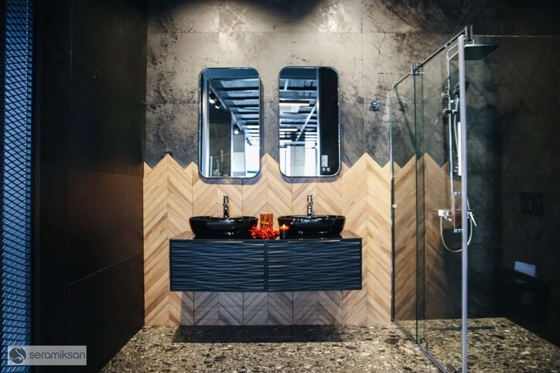 60*120 BLACK STAR MATT GLOSSY INK