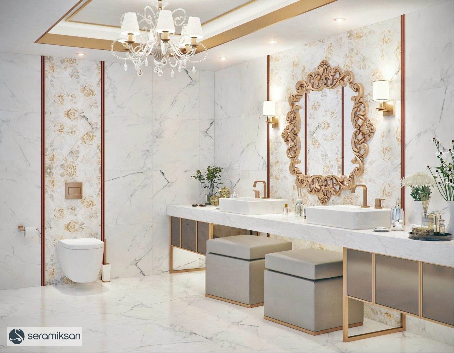 60*120 CALACATA MARMI WHITE