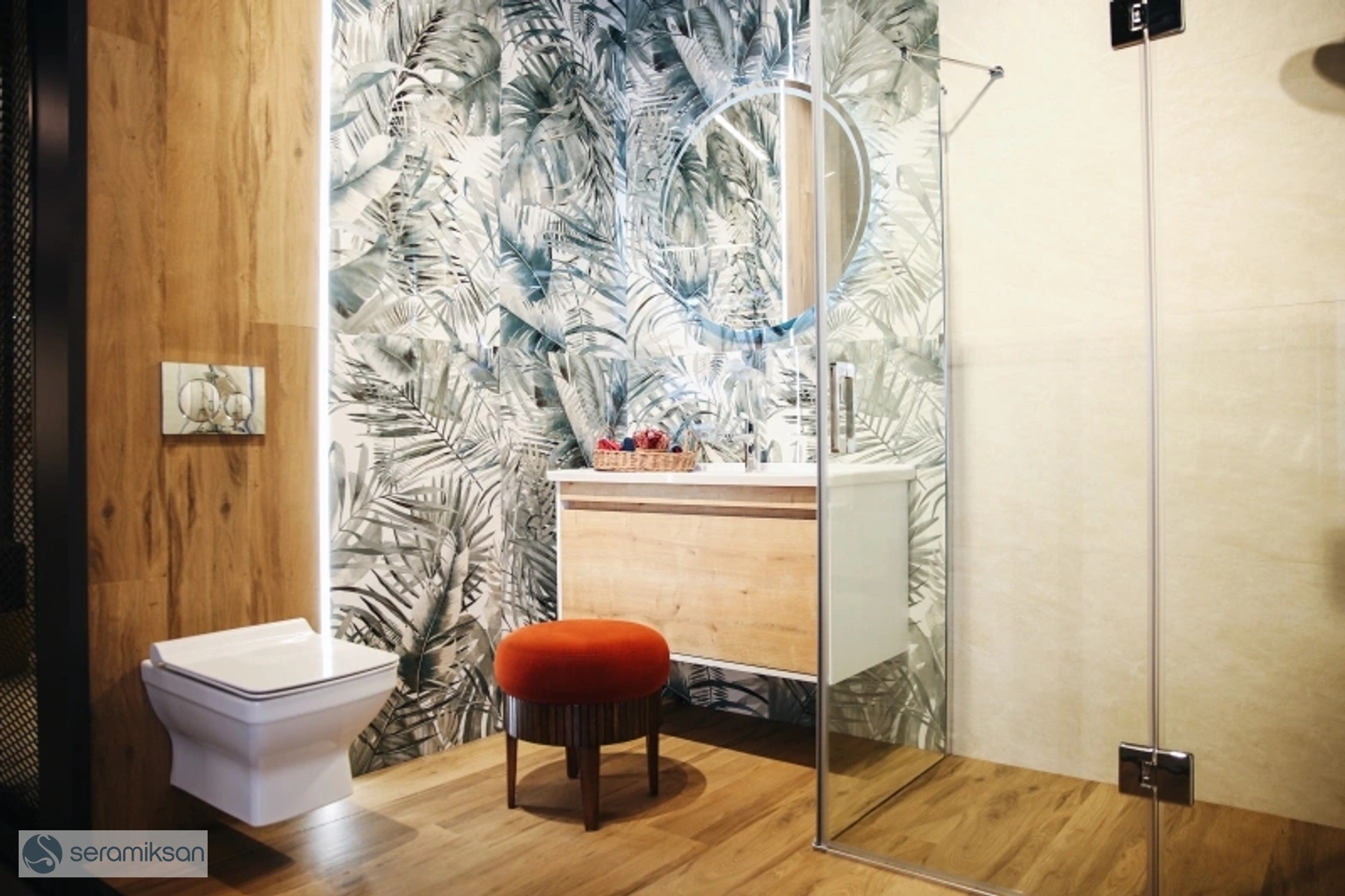 60*120 TROPICAL YEŞİL - BEYAZ