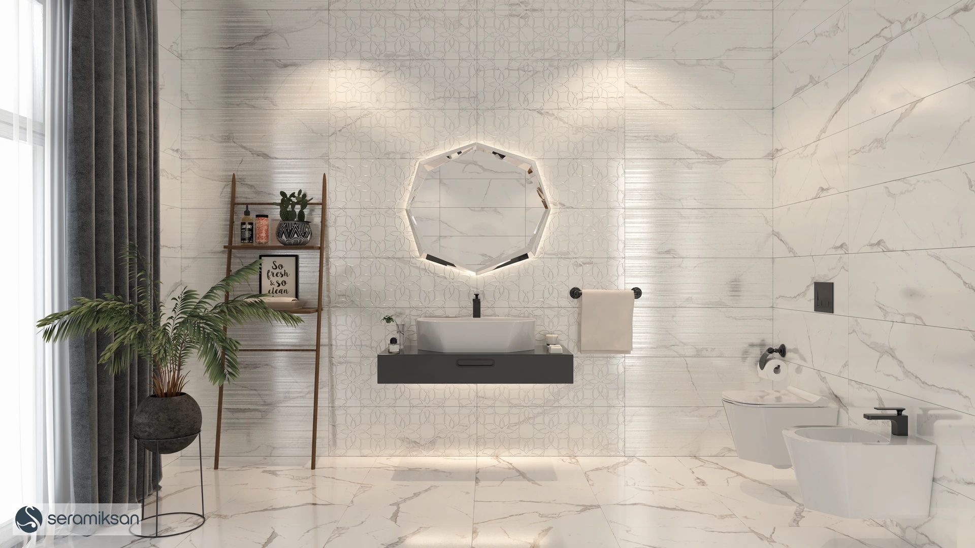 30*90 HELENA GLOSSY WHITE