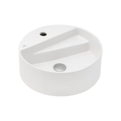 LIVELLO MAT TEZGAH ÜSTÜ LAVABO BATARYA DELİKLİ 42CM