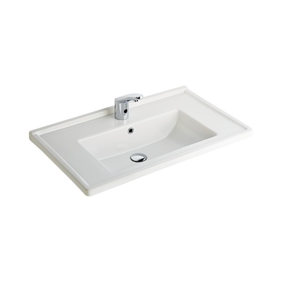 SILVA KARE ETAJERLI TEZGAH ÜSTÜ LAVABO 65CM